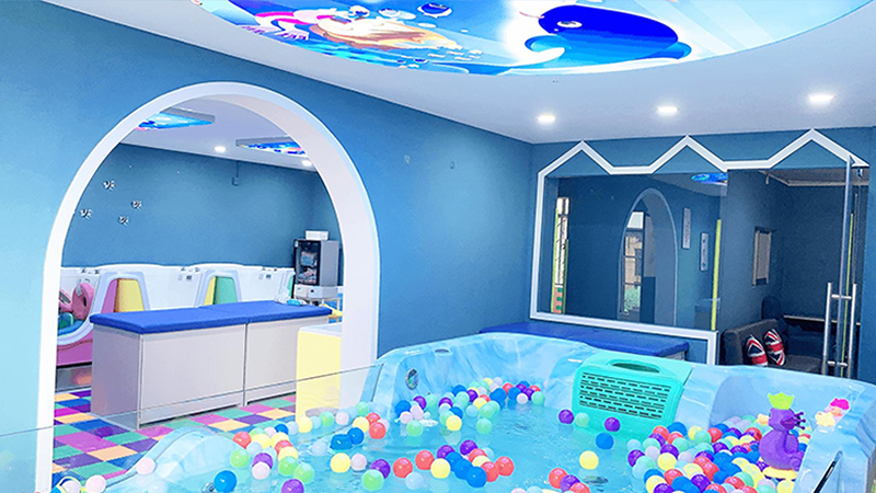 Constant temperature system for swimming pool of Kaimi Early Education Center in Nangang District, Harbin